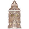 Clayre & Eef 6PR5806 Decorazione Casa con LED 17x15x35 cm Marrone-Bianco