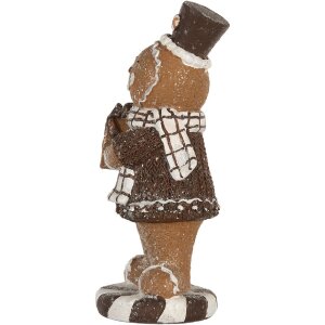 Clayre & Eef 6PR5812 Decorazione Omino di Pan di Zenzero 9x8x20 cm