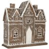 Clayre & Eef 6PR5814 Decorazione Casa con LED 26x10x25 cm Marrone Bianco