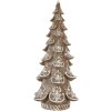 Decorazione Albero di Natale Clayre & Eef 6PR5816 19x19x40 cm Marrone e Bianco