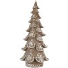 Decorazione Albero di Natale Clayre & Eef 6PR5816 19x19x40 cm Marrone e Bianco