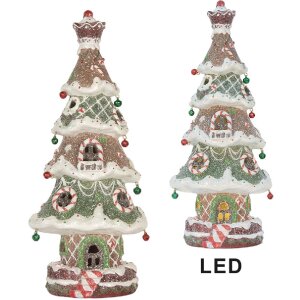 Clayre & Eef 6PR5828 Albero di Natale con LED...