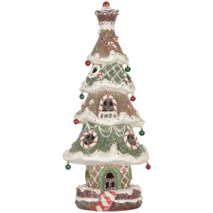 Clayre & Eef 6PR5828 Albero di Natale con LED 15x12x36 cm