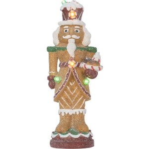 Clayre & Eef 6PR5829 Decorazione Schiaccianoci con LED 13x10x31 cm