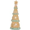Clayre & Eef 6PR5830 Decorazione Albero di Natale Ø 9x25 cm Marrone-Verde