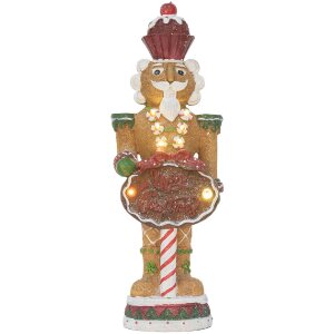 Clayre & Eef 6PR5831 Decorazione Schiaccianoci con LED 12x10x35 cm