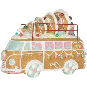 Clayre & Eef 6PR5837 Decorazione Bus con LED 31x12x23 cm