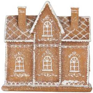 Decorazione Casa con LED Clayre & Eef 6PR5841 21x8x20 cm Marrone/Bianco