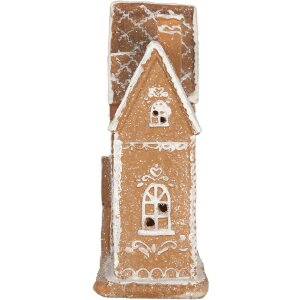 Decorazione Casa con LED Clayre & Eef 6PR5841 21x8x20 cm Marrone/Bianco