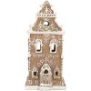 Clayre & Eef 6PR5842 Decorazione Casa con LED 9x7x18 cm Marrone-Rosa
