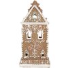 Clayre & Eef 6PR5842 Decorazione Casa con LED 9x7x18 cm Marrone-Rosa