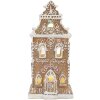 Clayre & Eef 6PR5842 Decorazione Casa con LED 9x7x18 cm Marrone-Rosa
