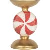 Portacandele con LED Clayre & Eef 6PR5851 Ø 10x16 cm Oro Bianco