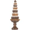 Clayre & Eef 6PR5852 Decorazione Albero di Natale Ø 11x33 cm Marrone & Bianco