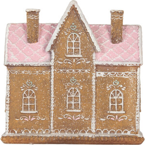 Clayre & Eef 6PR5857 Decorazione Casa con LED 21x8x20 cm Marrone Rosa