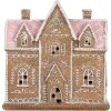 Clayre & Eef 6PR5857 Decorazione Casa con LED 21x8x20 cm Marrone Rosa