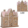Clayre & Eef 6PR5857 Decorazione Casa con LED 21x8x20 cm Marrone Rosa