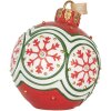 Clayre & Eef 6PR5859 Decorazione Ornamento Sfera di Natale con LED Ø 12x14 cm