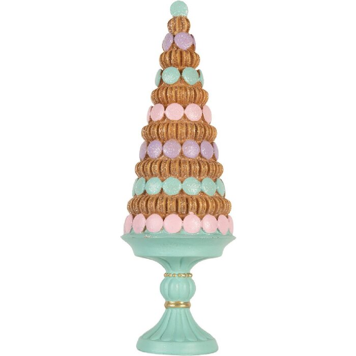 Clayre & Eef 6PR5861 Albero di Natale Decorativo Ø 13x40 cm Verde & Marrone