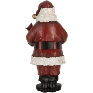 Clayre & Eef 6PR5863 Decorazione Babbo Natale con Libro 10x10x21 cm
