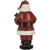 Clayre & Eef 6PR5863 Decorazione Babbo Natale con Libro 10x10x21 cm