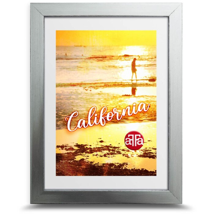Cornice per foto FrameFactory California argento 21x29 cm