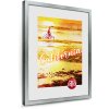 Cornice per foto FrameFactory California 29,7x42 cm argento vetro acrilico DIN A3