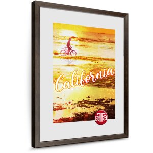 Cornice per foto FramesFactory California marrone 30x40 cm vetro acrilico