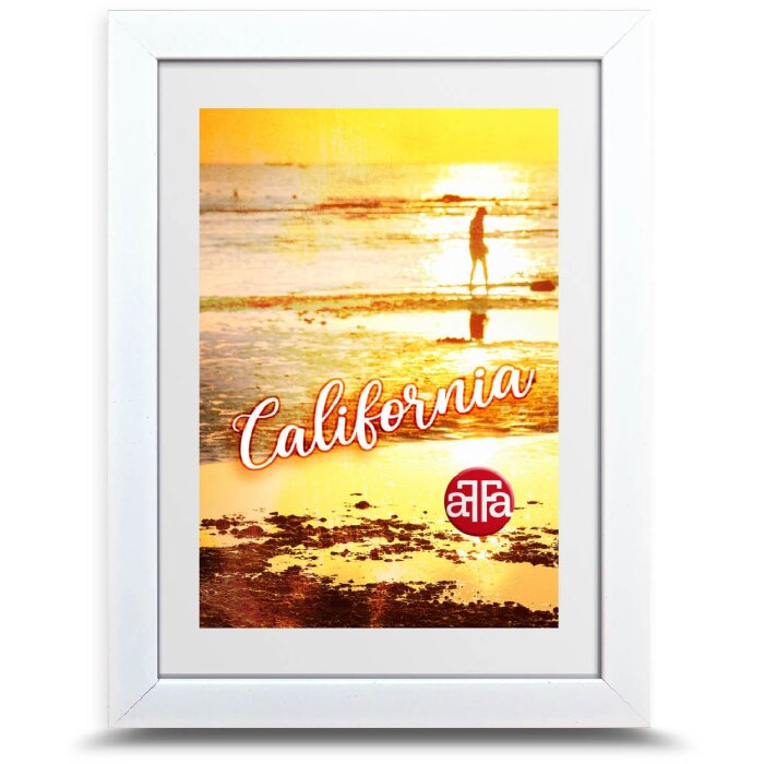 Cornice per foto FramesFactory California bianca 21x29,7 cm