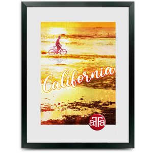 Cornice per foto FramesFactory California nera 40x50 cm...