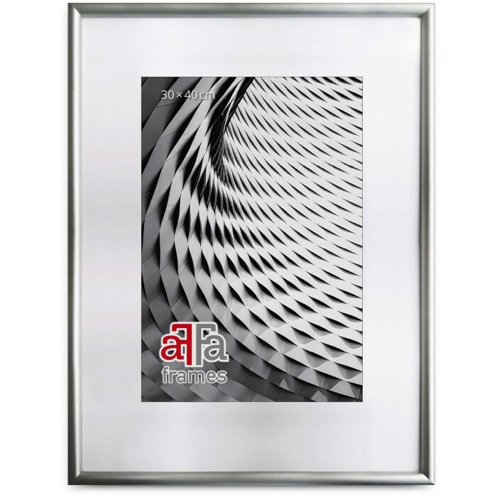 Cornice per foto in legno FramesFactory Finger 40x50 cm argento Acrilico