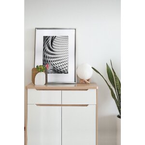 Cornice per foto in legno FramesFactory Finger 40x50 cm argento Acrilico