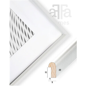 Cornice per foto in legno FramesFactory Finger 29,7x42 cm bianca