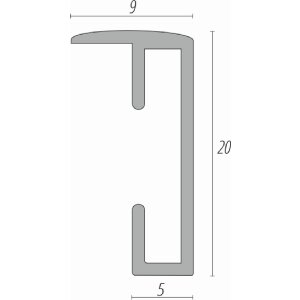 Cornice per foto in alluminio FramesFactory 29,7x42 cm argento vetro sintetico