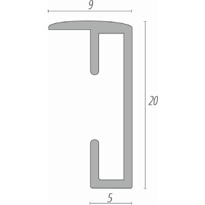 Cornice per foto FramesFactory Alluminio 50x70 cm argento vetro infrangibile