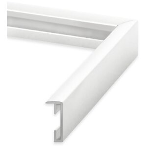 Cornice per foto in alluminio FramesFactory 40x60 cm bianca in acrilico