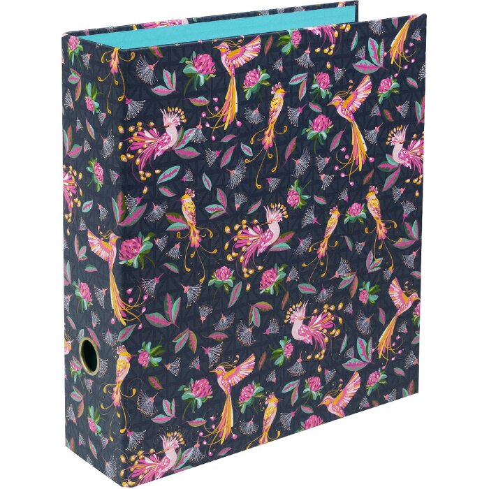 Cartella Tropical Birds Goldbuch 28x32 cm con goffratura dorata