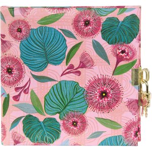 Goldbuch Diario Tropical Leaves rosa 16x16 cm