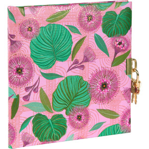 Goldbuch Diario Tropical Leaves rosa 16x16 cm