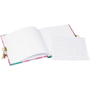 Goldbuch Diario Tropical Leaves rosa 16x16 cm