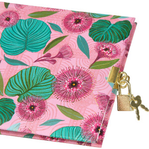 Goldbuch Diario Tropical Leaves rosa 16x16 cm