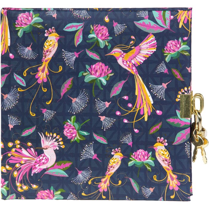 Goldbuch Diario Uccelli Tropicali Blu 16x16 cm