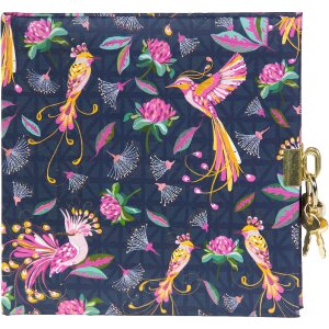 Goldbuch Diario Uccelli Tropicali Blu 16x16 cm
