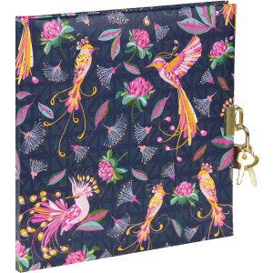 Goldbuch Diario Uccelli Tropicali Blu 16x16 cm