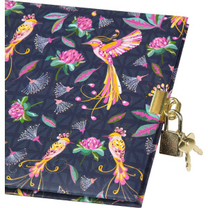 Goldbuch Diario Uccelli Tropicali Blu 16x16 cm