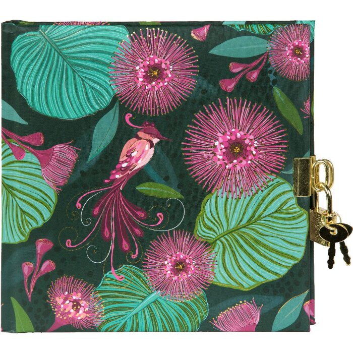 Diario Tropical Birds verde Goldbuch 16x16 cm 96 pagine bianche
