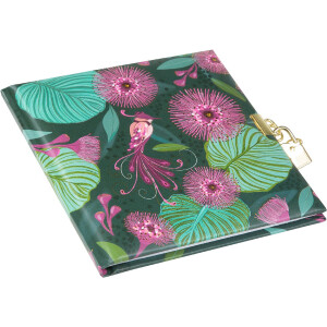 Diario Tropical Birds verde Goldbuch 16x16 cm 96 pagine bianche