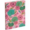 Goldbuch Quaderno Tropical Leaves rosa 15x22 cm