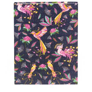 Goldbuch Quaderno Tropical Birds Blu 15x22 cm