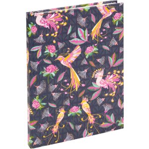 Goldbuch Quaderno Tropical Birds Blu 15x22 cm